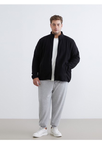 Yeni Sezon Standart Kalıp Dik Yaka Polar Erkek Fermuarlı Sweatshirt fiyatları