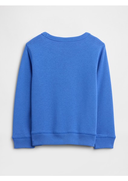 Erkek Bebek Mavi Gap Logo Sweatshirt modelleri