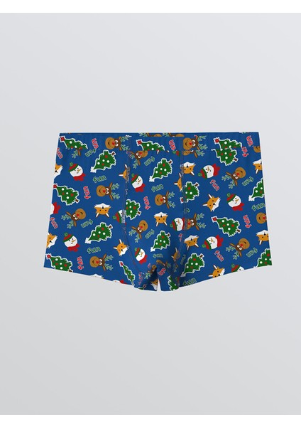 Yeni Sezon Yılbaşı Temalı Erkek Çocuk Boxer 3'lü modelleri