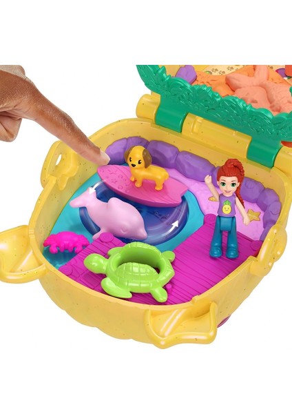 JFV00 Polly Pocket Ananas Köpekçik Plajı Mini Oyun Seti modelleri
