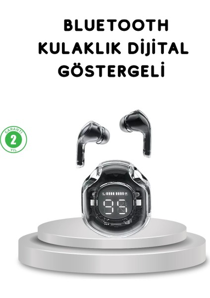 Bluetooth 5.3 Kablosuz Kulaklık Hifi Stereo ve Ekstra Bass Dijital Ekranlı