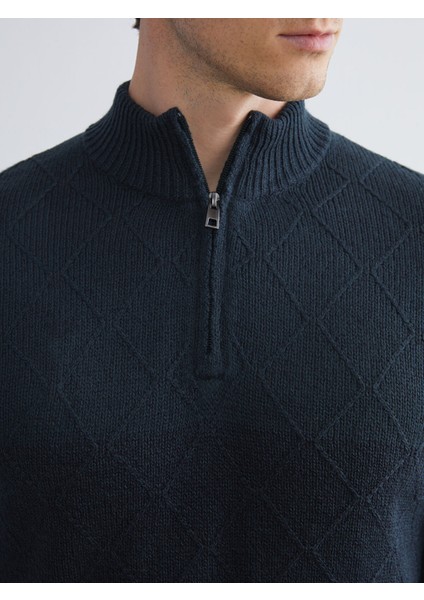 Yeni Sezon Dik Yaka Uzun Kollu Erkek Triko Kazak modelleri