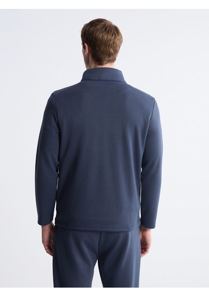 Yeni Sezon Dik Yaka Uzun Kollu Polar Erkek Pijama Üst fırsatları