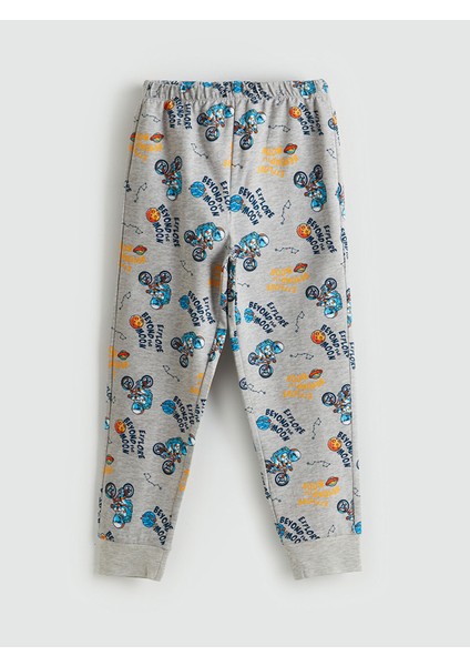 Yeni Sezon Beli Lastikli Baskılı Erkek Çocuk Pijama Alt modelleri