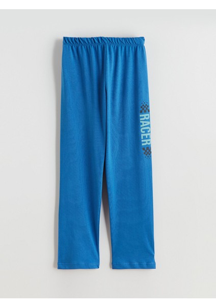 Yeni Sezon Beli Lastikli Erkek Çocuk Pijama Alt 2'li modelleri