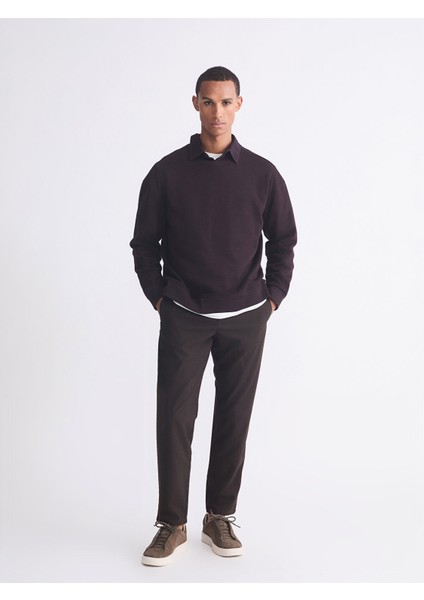 Yeni Sezon Bisiklet Yaka Erkek Kalın Sweatshirt fiyatları