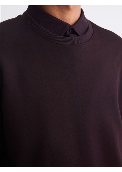 Yeni Sezon Bisiklet Yaka Erkek Kalın Sweatshirt modelleri