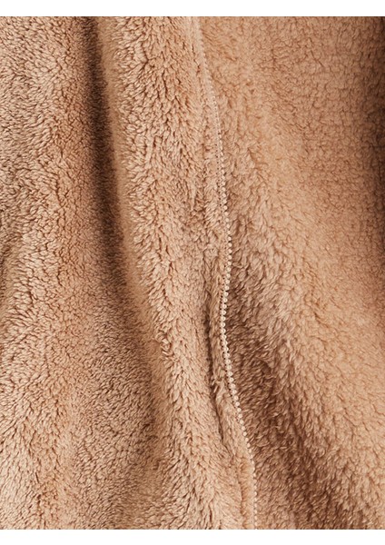 Yeni Sezon Dik Yaka Pelüş Kız Çocuk Fermuarlı Hırka indirimleri