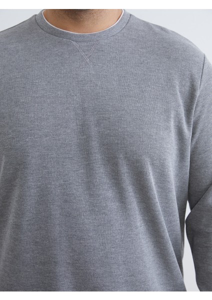 Yeni Sezon Büyük Beden Bisiklet Yaka Erkek Sweatshirt modelleri