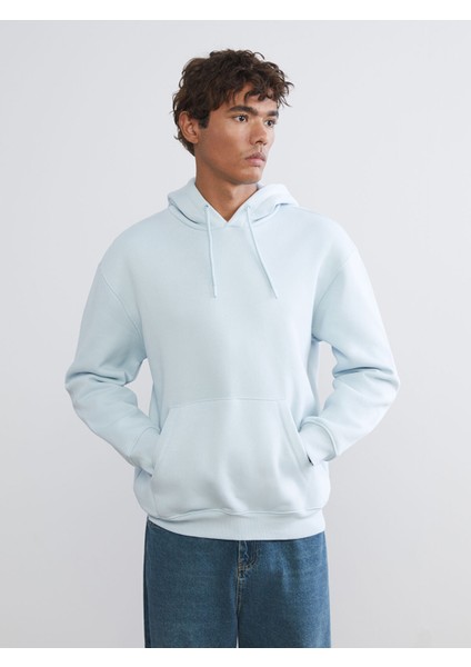 Yeni Sezon Kanguru Cepli Erkek Kalın Hoodie