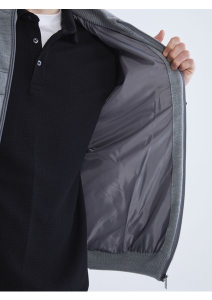 Yeni Sezon Standart Kalıp Dik Yaka Erkek Triko Yelek fırsatları