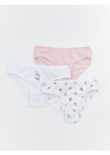 Yeni Sezon Baskılı Kız Çocuk Külot 3'lü