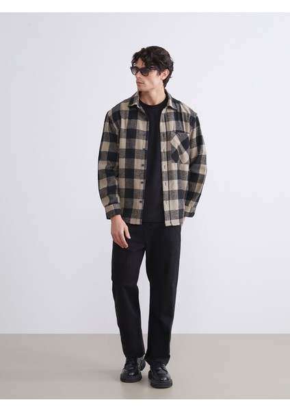 Yeni Sezon Rahat Kalıp Uzun Kollu Ekose Erkek Oduncu Gömlek Ceket fiyatları