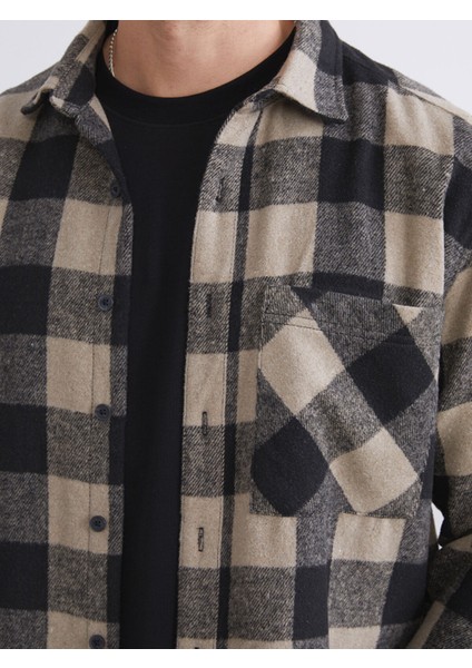 Yeni Sezon Rahat Kalıp Uzun Kollu Ekose Erkek Oduncu Gömlek Ceket modelleri