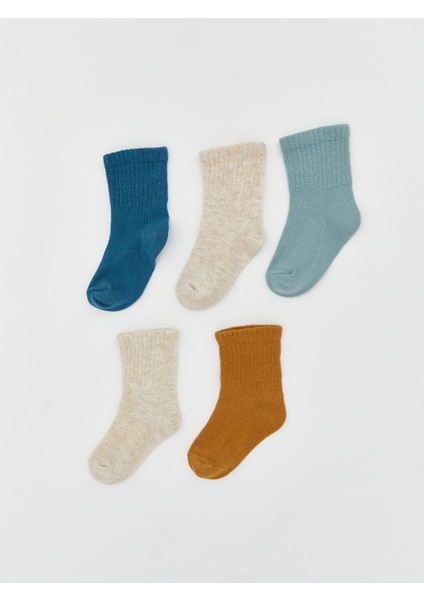 Yeni Sezon Basic Erkek Çocuk Soket Çorap 5'li