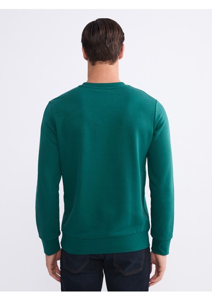 Yeni Sezon Bisiklet Yaka Baskılı Erkek Sweatshirt fırsatları