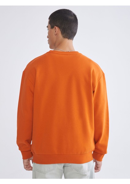 Yeni Sezon Bisiklet Yaka Baskılı Erkek Kalın Sweatshirt fırsatları