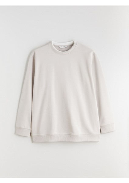 Yeni Sezon Bisiklet Yaka Erkek Kalın Sweatshirt indirimleri