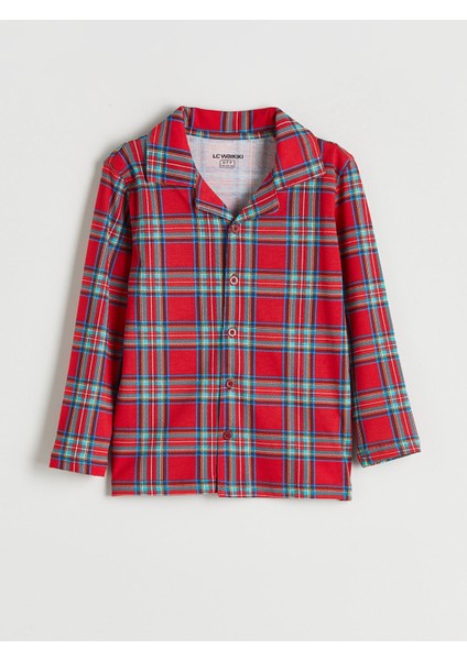 Yeni Sezon Gömlek Yaka Ekose Erkek Çocuk Pijama Takımı fiyatları