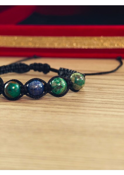 Makrome Bileklik El Yapımı Doğaltaş Makrome Örme Bileklik Akik Taşı, Lapis Taşı, Hematit Taşı fiyatları