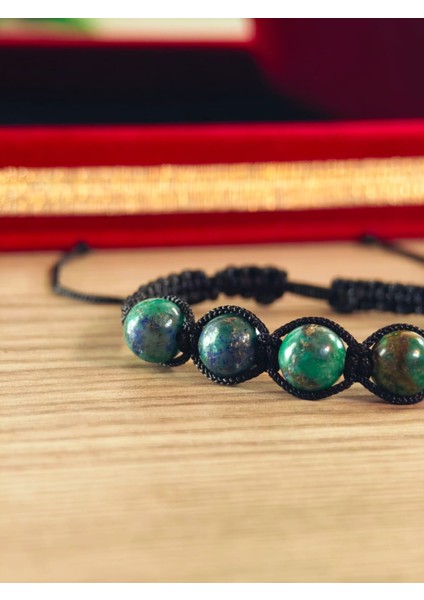 Makrome Bileklik El Yapımı Doğaltaş Makrome Örme Bileklik Akik Taşı, Lapis Taşı, Hematit Taşı fırsatları