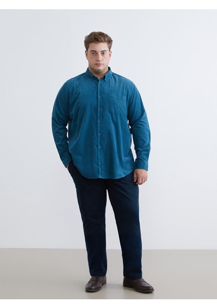 Yeni Sezon Regular Fit Uzun Kollu Kadife Erkek Gömlek fiyatları