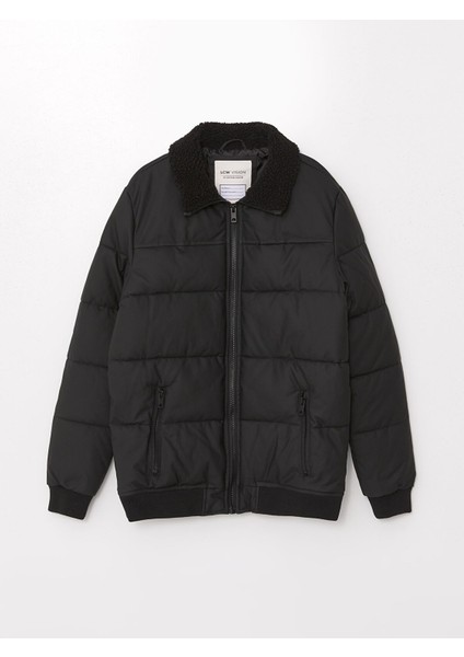 Yeni Sezon Kürk Yaka Erkek Çocuk Şişme Mont