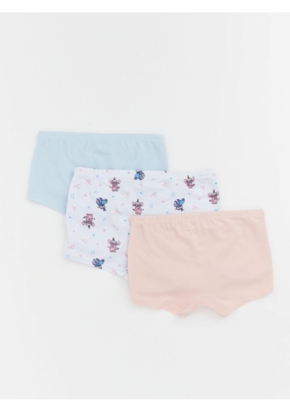 Yeni Sezon Stitch ve Angel Baskılı Kız Çocuk Boxer 3'lü fiyatları
