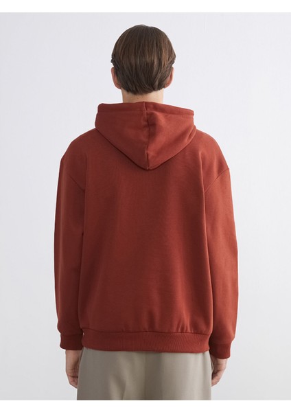 Yeni Sezon Uzun Kollu Baskılı Erkek Kalın Hoodie fırsatları
