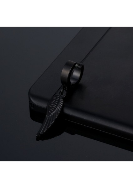 Sıkıştırmalı Mıknatıslı Kanat Model Sallantılı Erkek 316L Çelik Küpe 1 Adet fiyatları