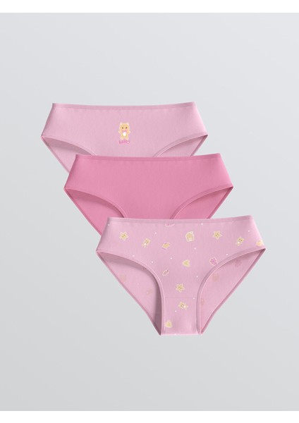 Yeni Sezon Baskılı Kız Çocuk Külot 3'lü