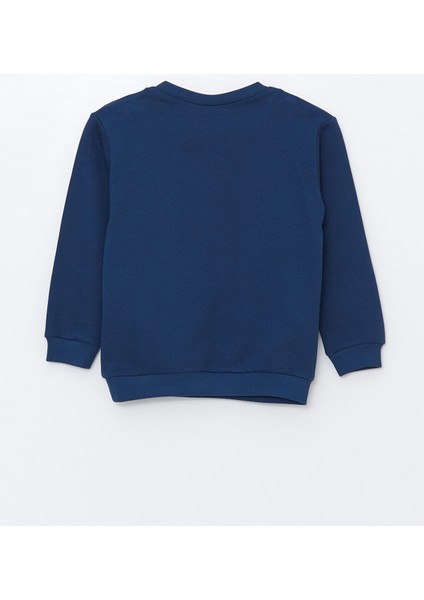 Yeni Sezon Bisiklet Yaka Uzun Kollu Erkek Bebek Sweatshirt ve Eşofman Alt 2'li Takım modelleri