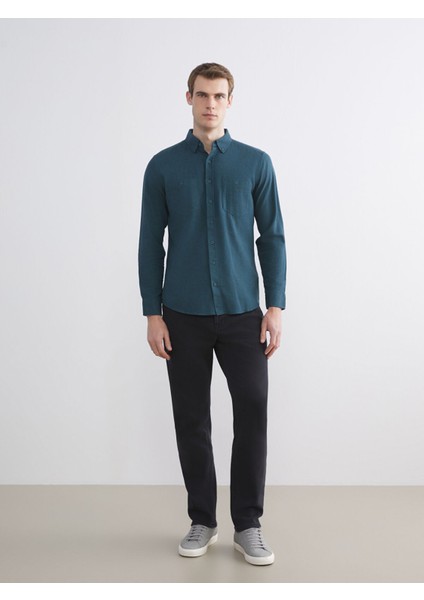 Yeni Sezon Regular Fit Uzun Kollu Gabardin Erkek Gömlek fiyatları