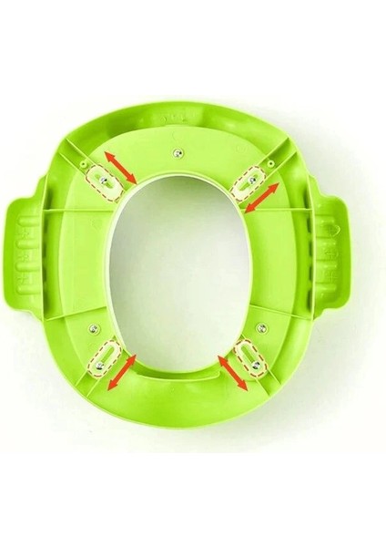 Kurbağa Model Çocuk-Bebek Yanlardan Tutmalı Yumuşak Süngerli Klozet Kapağı Adaptörü Mavi