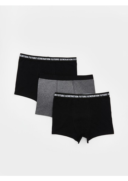 Yeni Sezon Baskılı Erkek Çocuk Boxer 3'lü