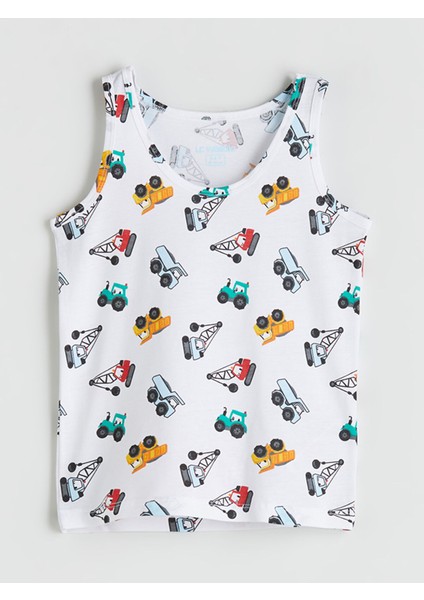 Yeni Sezon Baskılı Erkek Çocuk Atlet