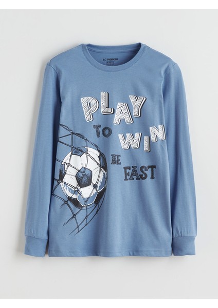 Yeni Sezon Bisiklet Yaka Baskılı Erkek Çocuk Pijama Takımı fiyatları