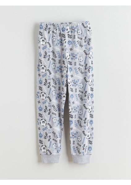 Yeni Sezon Bisiklet Yaka Baskılı Erkek Çocuk Pijama Takımı indirimleri