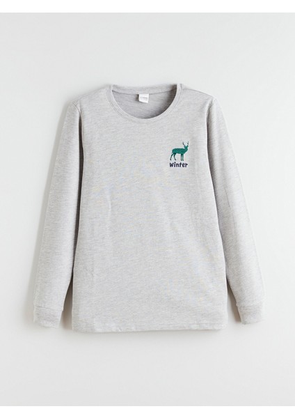 Yeni Sezon Bisiklet Yaka Erkek Çocuk Pijama Takımı fiyatları