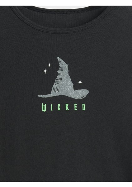 Kız Çocuk Siyah Wicked Grafik T-Shirt fiyatları