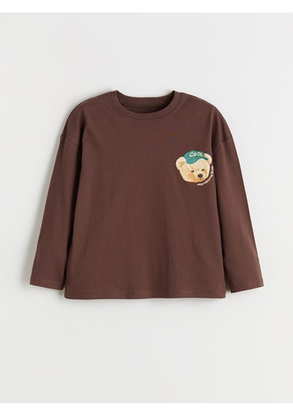 Yeni Sezon Sevimli Ayı Baskılı Erkek Çocuk Tişört