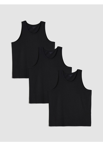 Yeni Sezon Büyük Beden U Yaka Penye Erkek Atlet 3'lü indirimleri