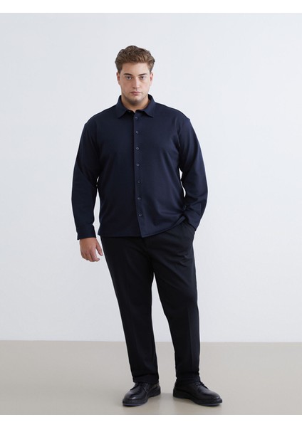 Yeni Sezon Büyük Beden Regular Fit Uzun Kollu Erkek Gömlek fiyatları