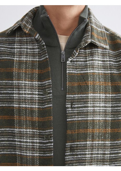 Yeni Sezon Rahat Kalıp Uzun Kollu Ekose Erkek Oduncu Gömlek Ceket modelleri