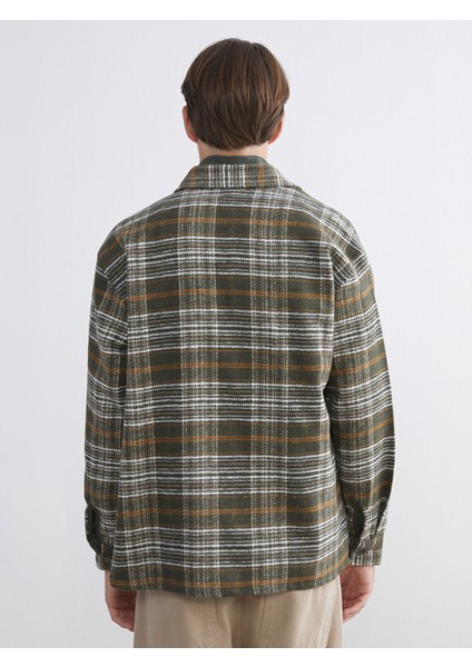 Yeni Sezon Rahat Kalıp Uzun Kollu Ekose Erkek Oduncu Gömlek Ceket fırsatları