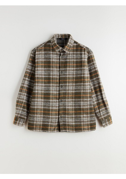 Yeni Sezon Rahat Kalıp Uzun Kollu Ekose Erkek Oduncu Gömlek Ceket indirimleri