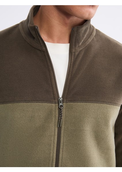 Yeni Sezon Dik Yaka Polar Erkek Fermuarlı Sweatshirt modelleri