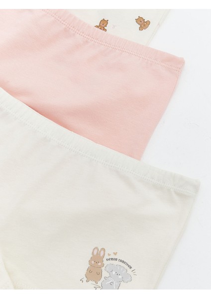 Yeni Sezon Baskılı Kız Çocuk Boxer 3'lü modelleri