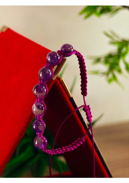 Makrome Bileklik El Yapımı Doğaltaş Makrome Örme Bileklik Akik Taşı, Lapis Taşı, Hematit Taşı modelleri