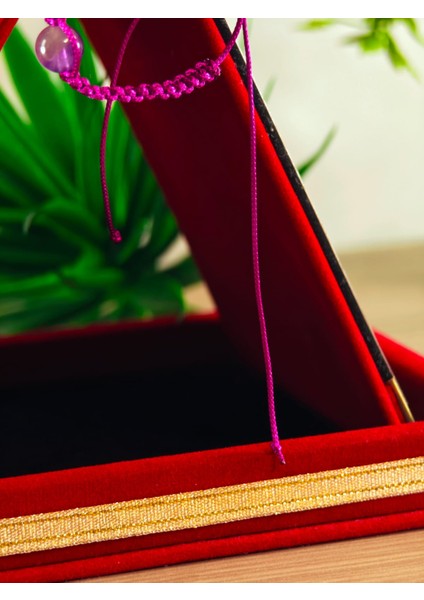 Makrome Bileklik El Yapımı Doğaltaş Makrome Örme Bileklik Akik Taşı, Lapis Taşı, Hematit Taşı fırsatları